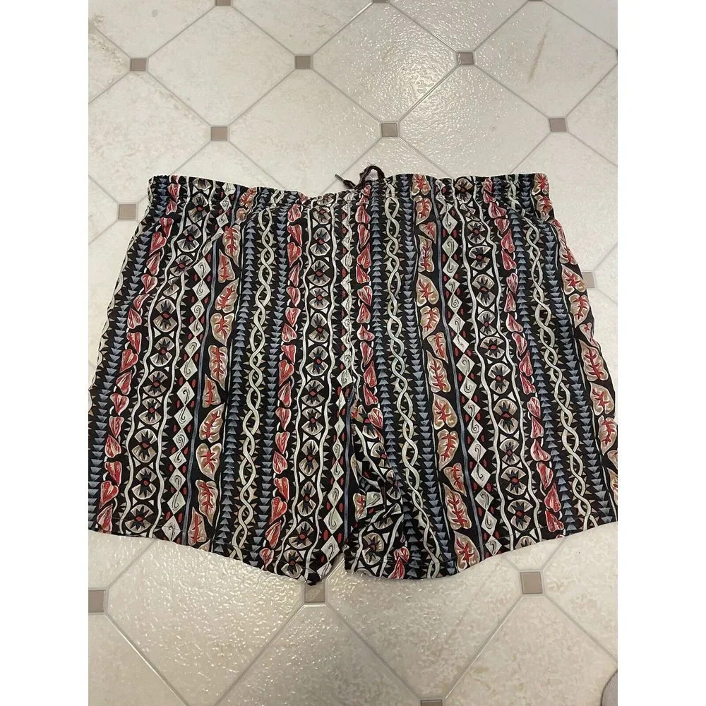 Vintage Speedo Men's Swim Trunks 90s Y2K Pattern Mens‎ Shorts Tribal Pattern
